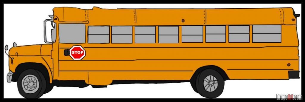 draw school bus best photos of simple school bus drawing school ...