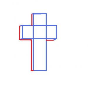 How to Draw a 3D Cross, Step by Step, Submiting Tutorials, Drawing ...
