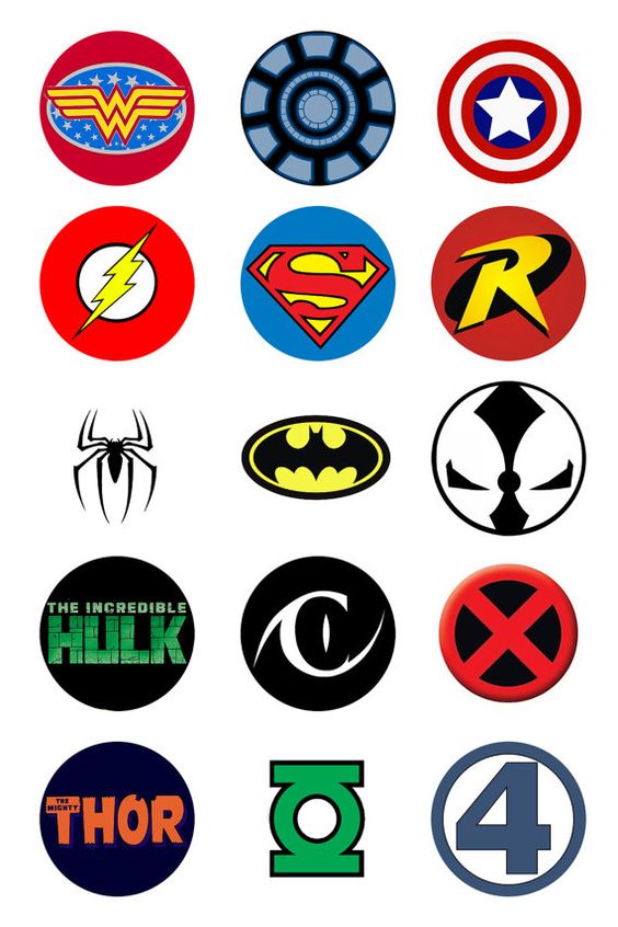 Superhero logos, Puff paint and Heroes
