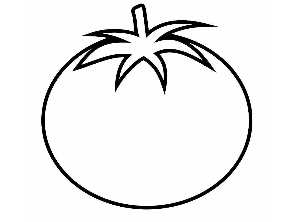 Tomato outline clipart