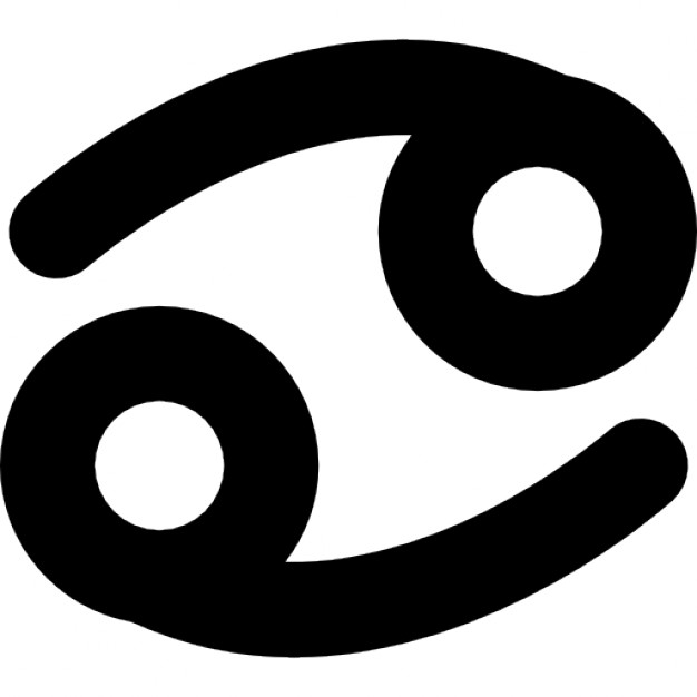 Cancer zodiac sign symbol Icons | Free Download