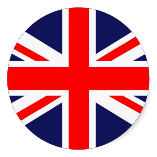 British Flag Union Jack Round Stickers (pack) Round Sticker ...