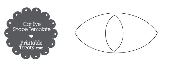 Cat Eye Shape Template — Printable Treats.com