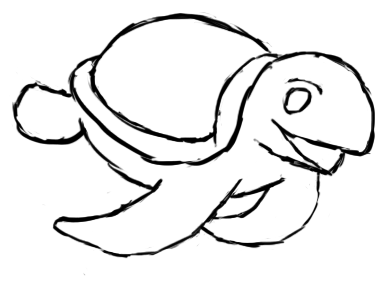 Turtle Outline Clipart
