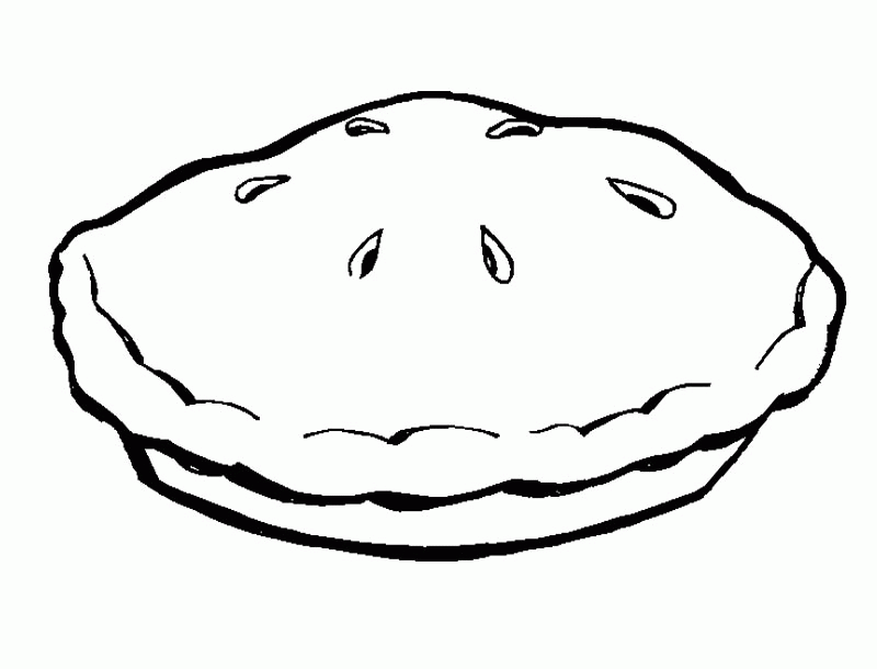 Apple Pie Coloring Page - AZ Coloring Pages