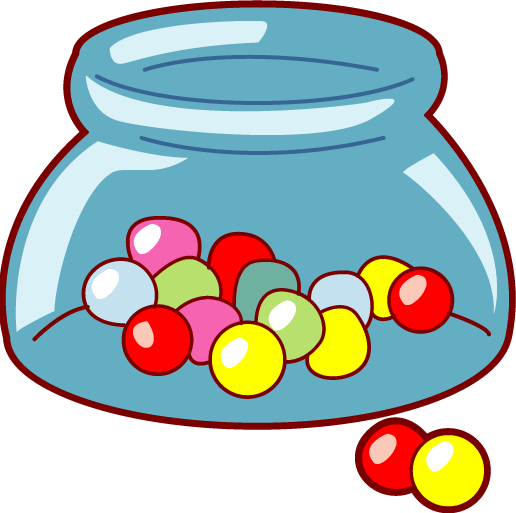 Bag of sweets clipart