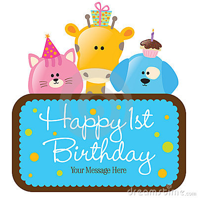 Baby 1st Birthday Clipart