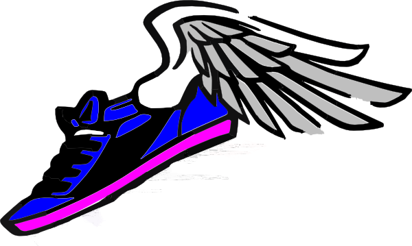 Running Shoes With Wings Clipart - Free Clipart Images