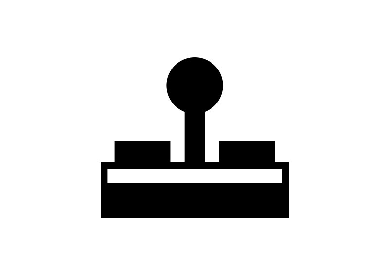 Simple Joystick Vector Icon