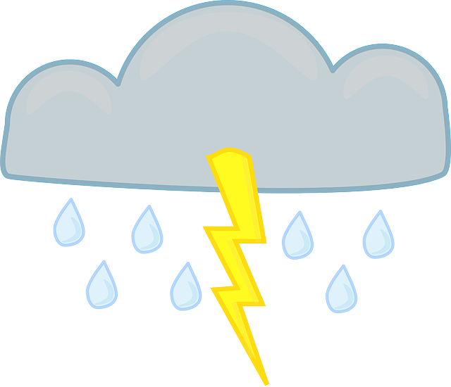 CLOUD, CARTOON, LIGHTNING, WEATHER, RAIN, STORM - Public Domain ...