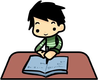 Free Clip Art Children Writing - Free Clipart Images