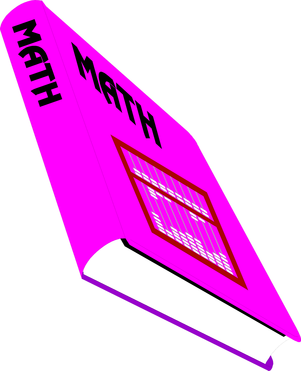 Book | Free Stock Photo | Illustration of a purple math textbook ...