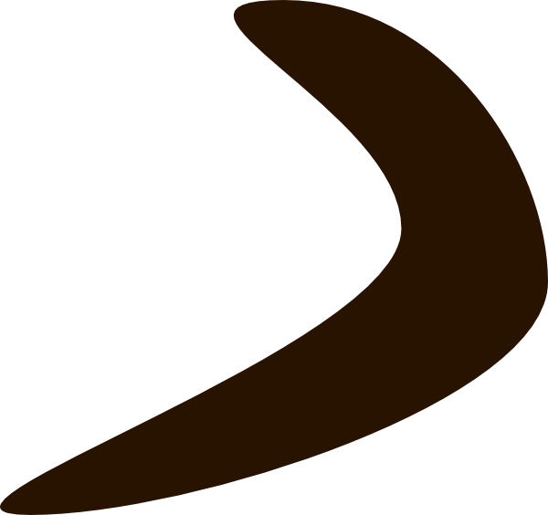 Chocolate Boomerang Clip Art - vector clip art online ...