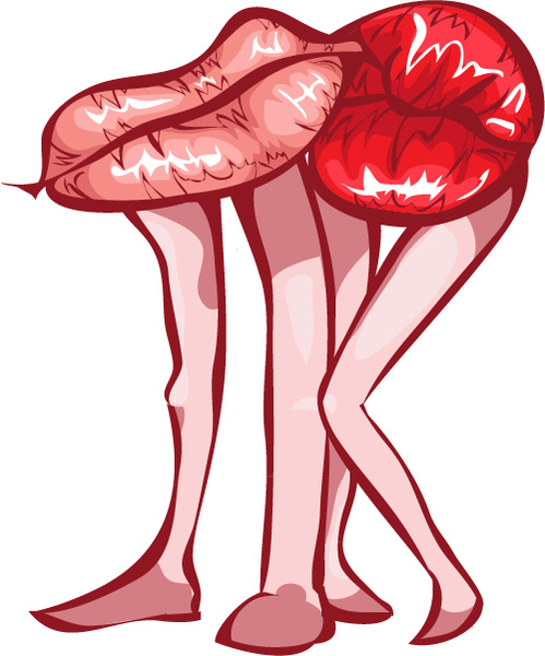 Vector lips kiss cartoon free vector download (13,608 Free vector ...