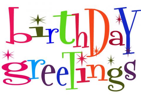 Happy birthday wishes clipart