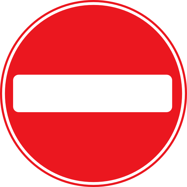 No-entry Clipart