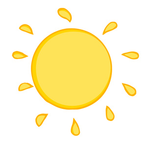 Hot Clipart Image - Clipart Illustration of a Bright Yellow ...