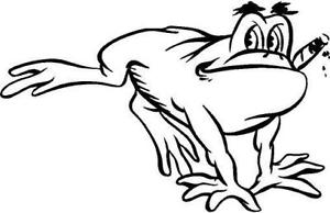 Frog Leaping Vinyl Decal Car Truck Boat Trailer RV Signs Bike ...