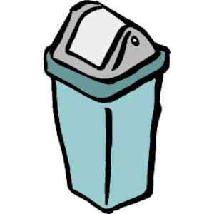 School trash clipart