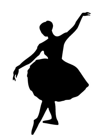 Ballet Dancer Silhouette Decal Sticker