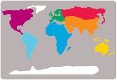 Simple Map Of The World Printable
