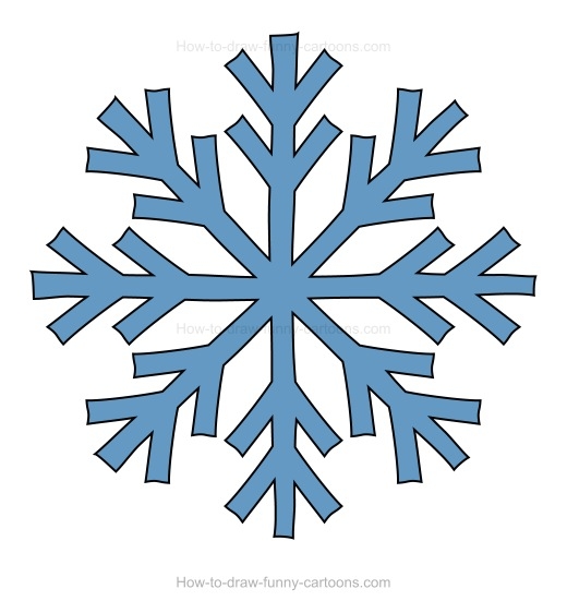 cartoon snowflake how to draw a snowflake - Coolage.net