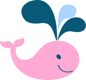 Cute whale clipart