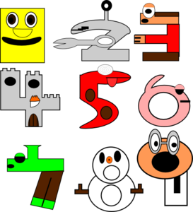 Animated Numbers Clipart