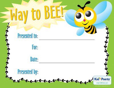 Free Behavior Award Certificates for Kids | Kid Pointz