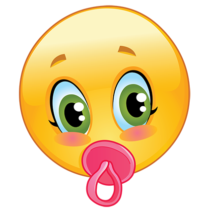 Baby Girl Smiley - Facebook Symbols and Chat Emoticons