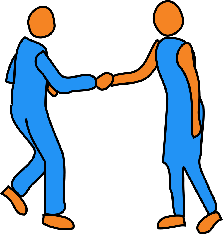 Shaking hands clip art hands image #21819
