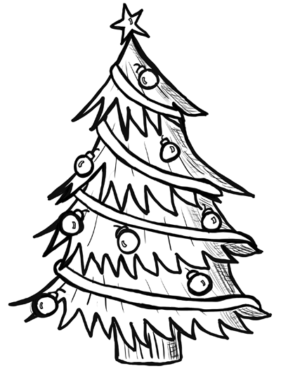 How to Draw Christmas Trees Step by Step Drawing Lesson - How to ...