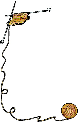 Free clipart knitting needles and yarn