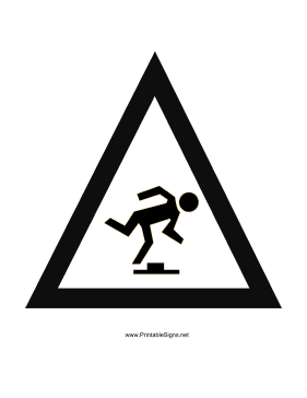 Printable Trip Hazard Sign