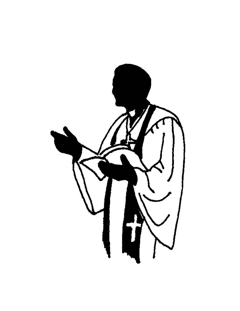 Catholic priest clipart free