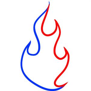 How to Draw Fire for Kids, Step by Step, Dragons For Kids, For ...