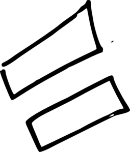 Equal sign cartoon clipart