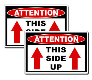 Funny This Side Up Warning Sticker Decal Off Road Mud Bog ATV ...