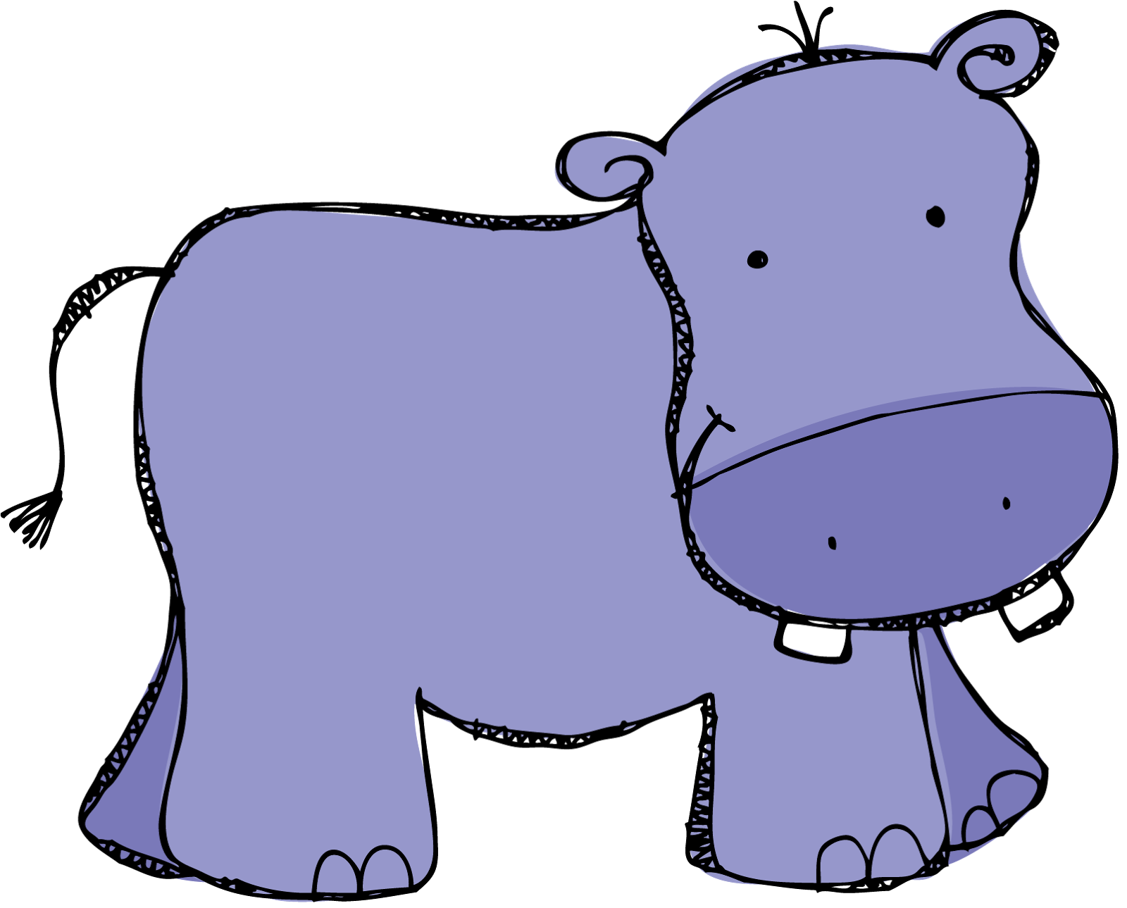 Cute baby hippo princess clipart - ClipartFox