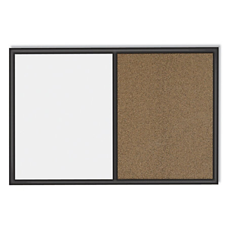 Quartet Combination Dry EraseCork Bulletin Board 36 x 48 Black ...