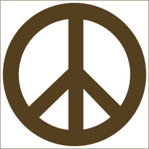 Peace Sign Vinyl Decal OneTime Use Vinyl Stencil