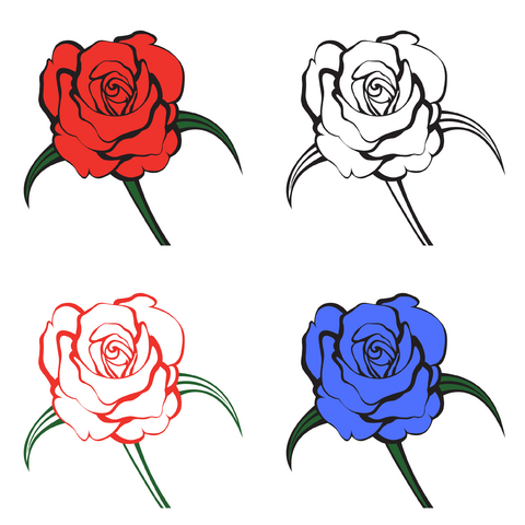 Outline Ship With Yellow Rose Tattoos On Leg | Fresh 2017 Tattoos ...