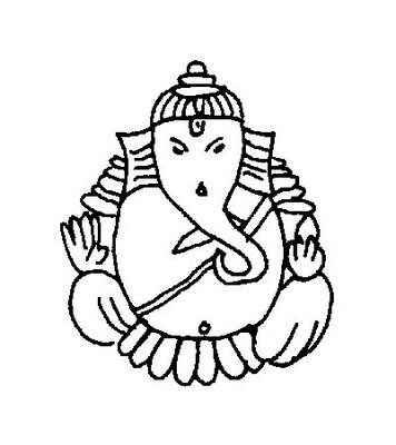 Vinayagar Line Drawing - Quoteko.