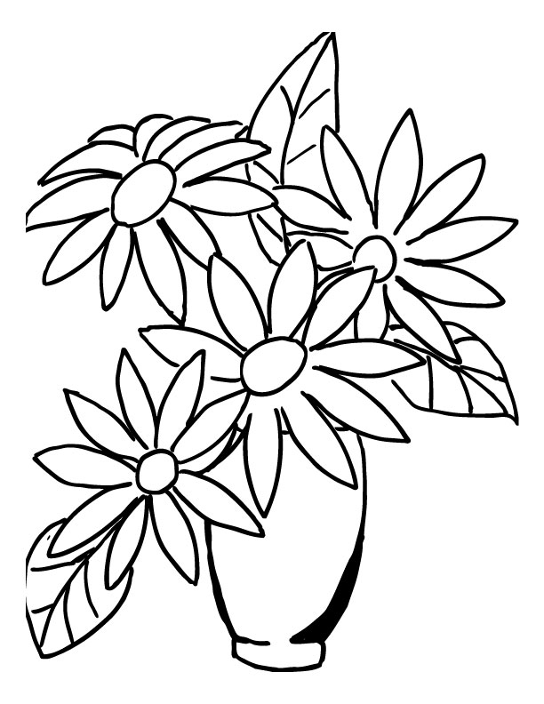 Bouquet Of Flowers Drawing - ClipArt Best
