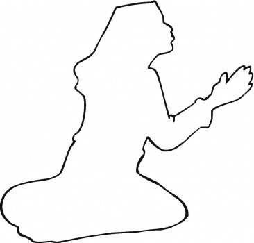Pray Outline coloring page | Super Coloring