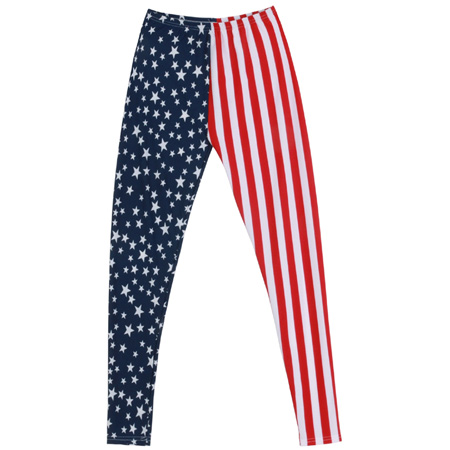 American Flag Leggings with Stars Stripes Print Women Spandex ...