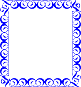 Blue Border clip art - vector clip art online, royalty free ...