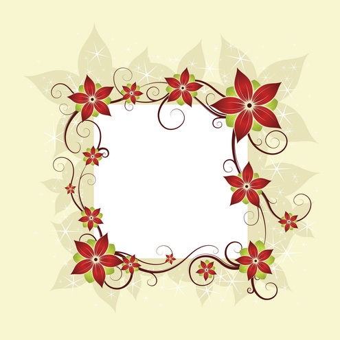 vector-silk-flower-design-card ...