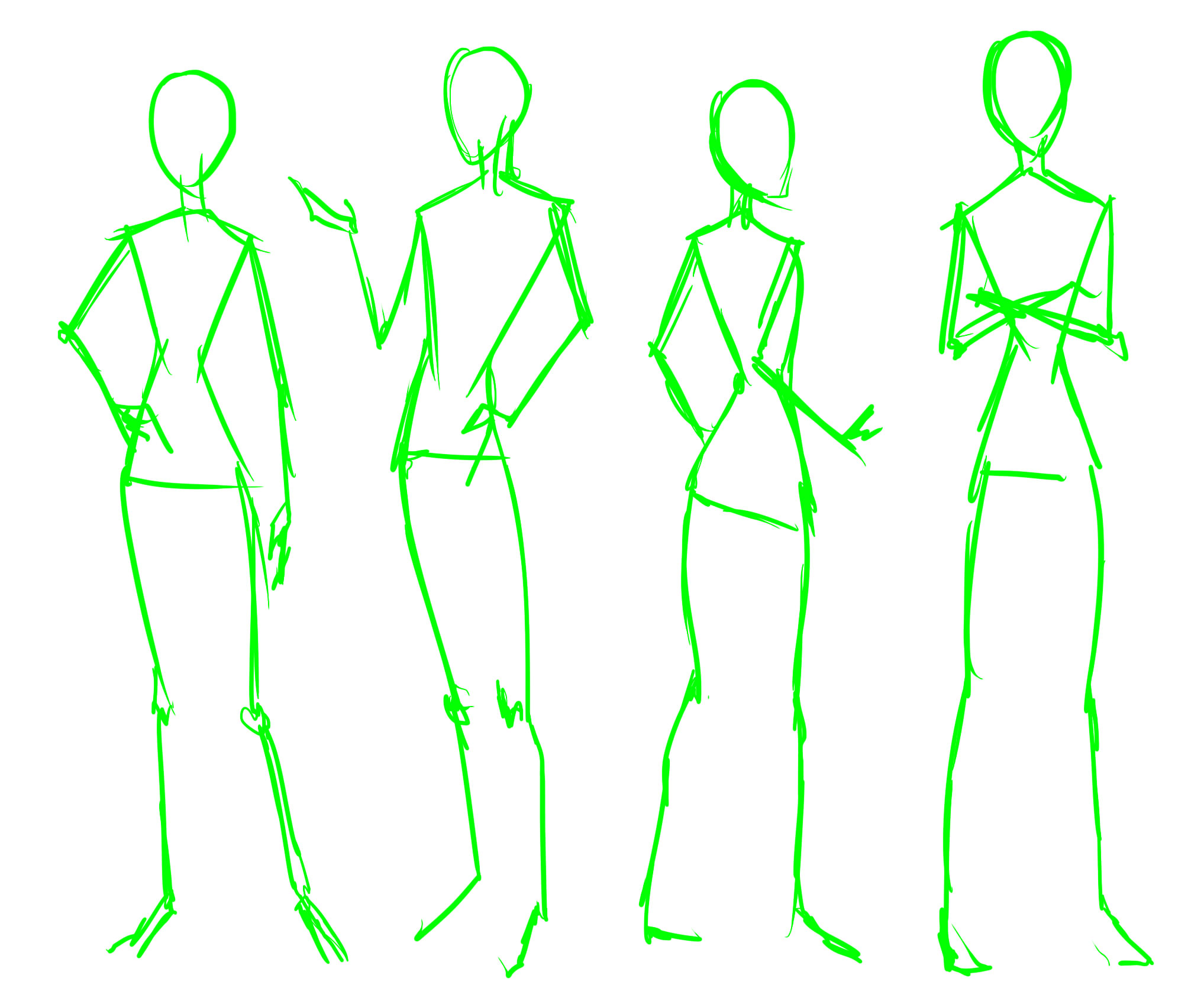 Manga Basic Poses – Standing and Sitting | Letraset Blog ...