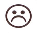 School Service - AS9 - Small Sad Face Stamp - School Teachers Stamps